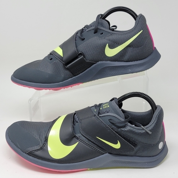 Nike Zoom Rival Mens Size 9.5 Track & Field Jump Spikes Black Volt Red DR2756-00 - Picture 3 of 10